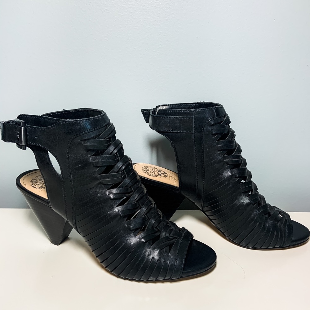 Vince Camuto Open Toe Booties